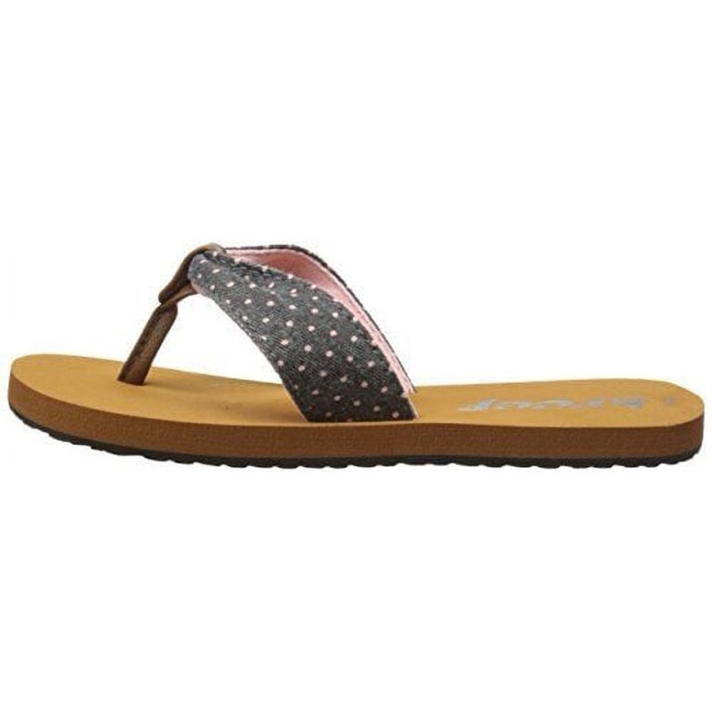 NWOT Reef Kids Little Reef Scrunch Flip Flops Sandals Youth Girls’ Size 4/5 Dots